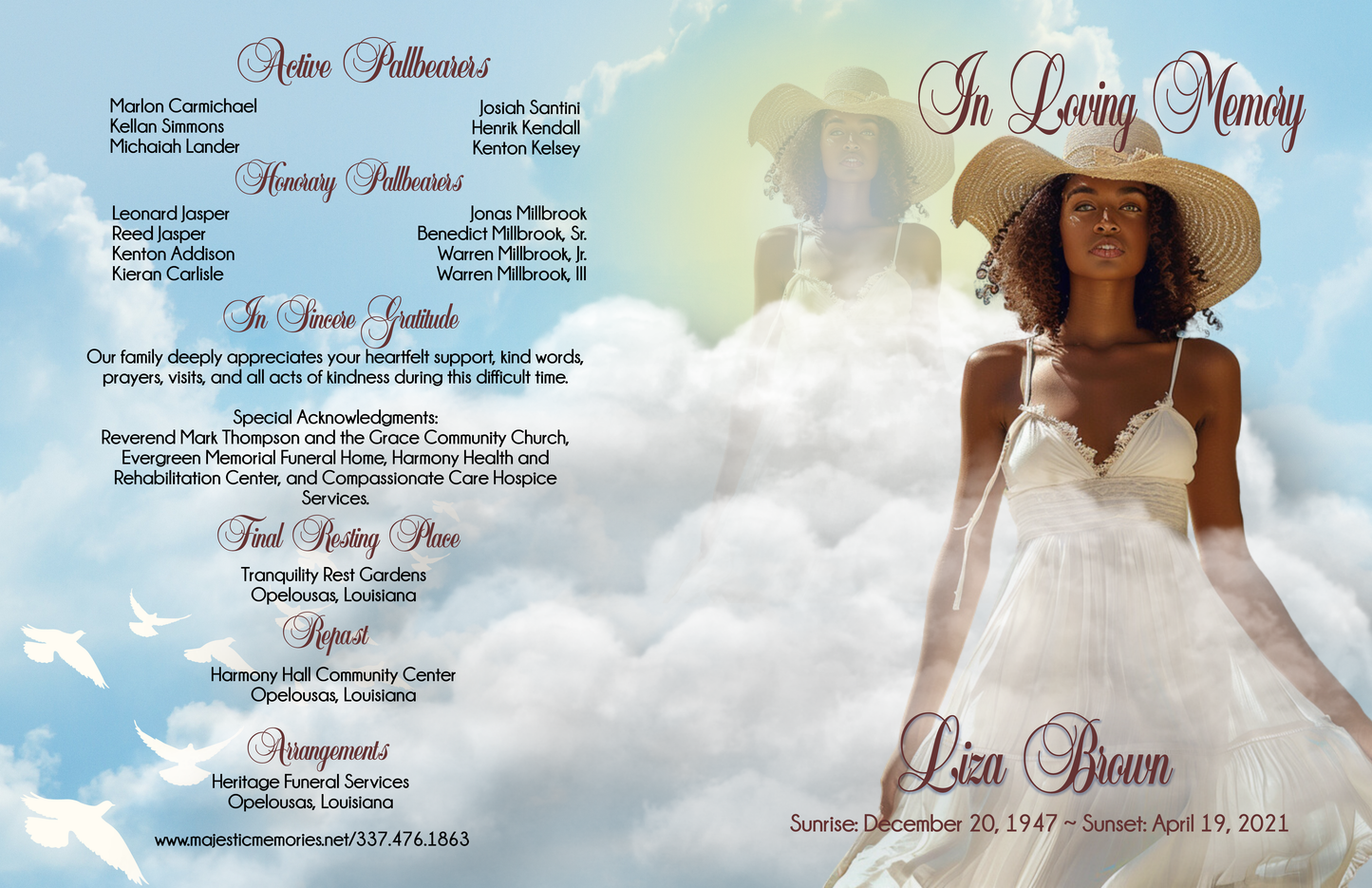 Funeral Program #371