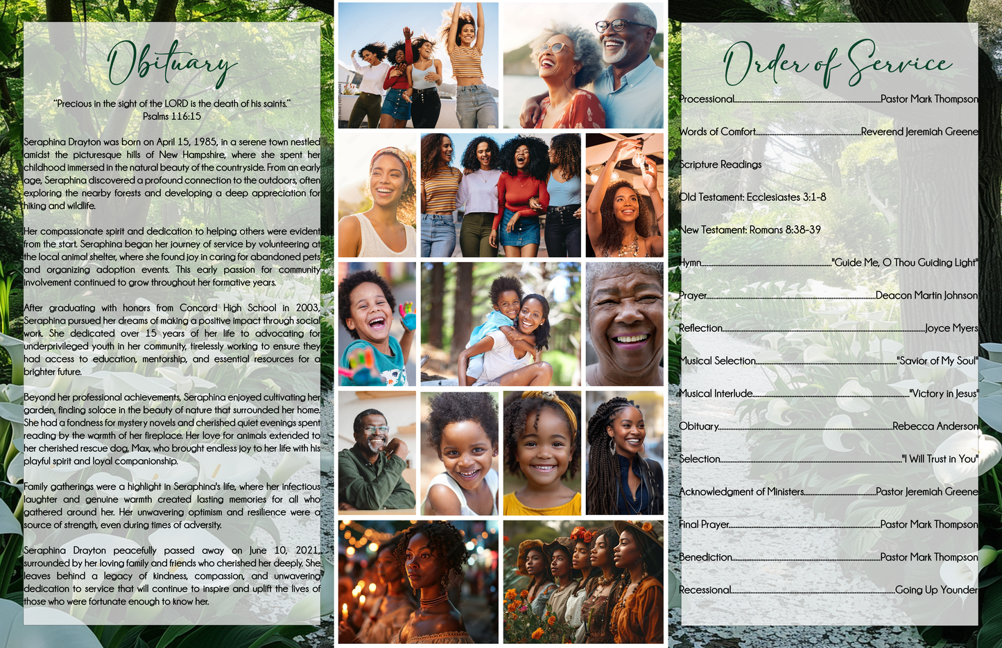 Funeral Program #384