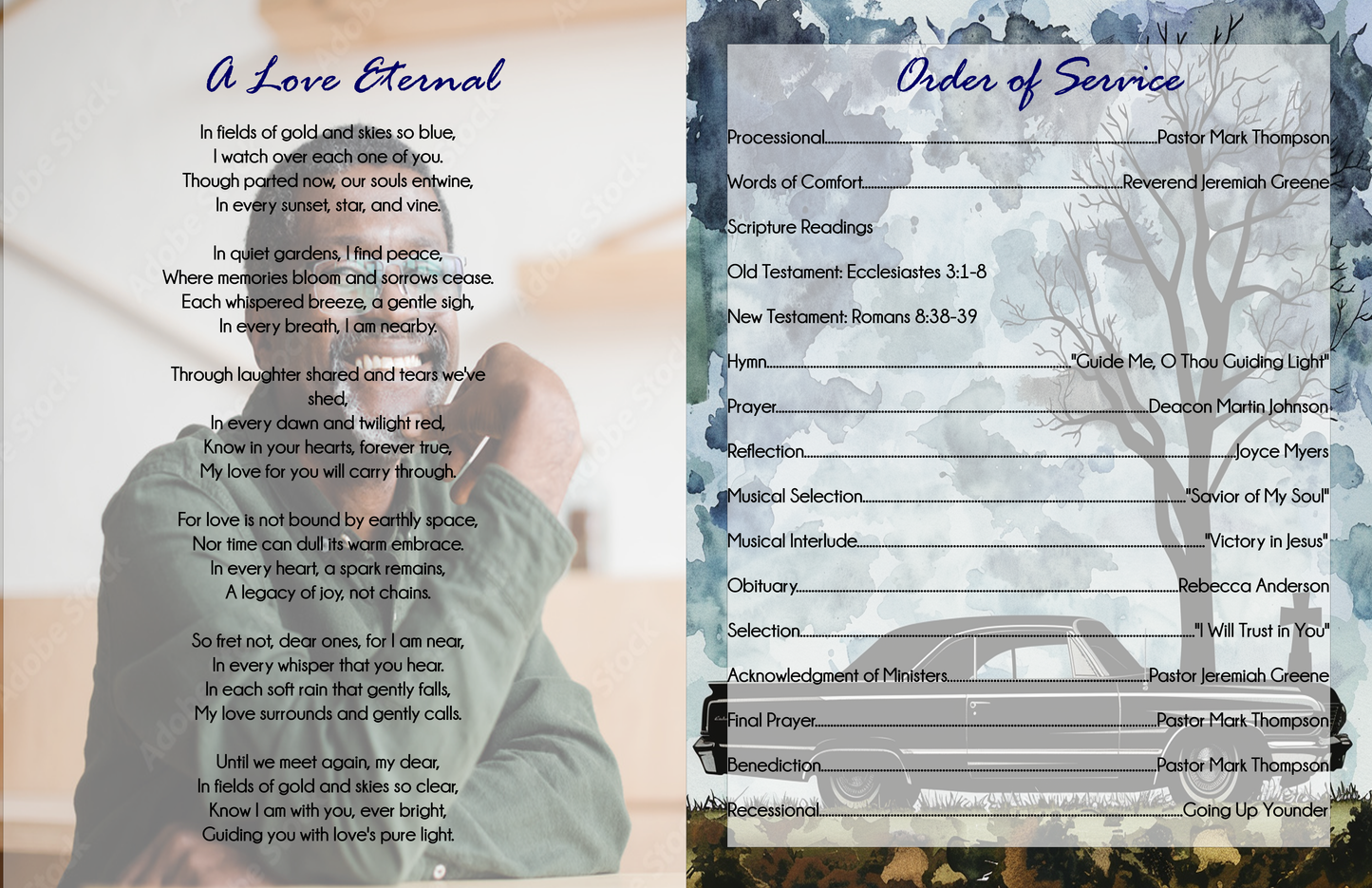 Funeral Program #382