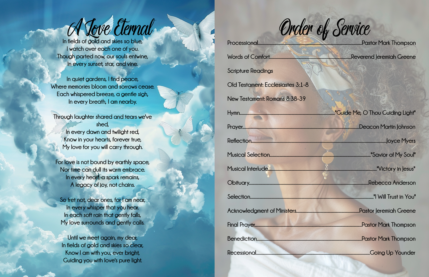 Funeral Program #387